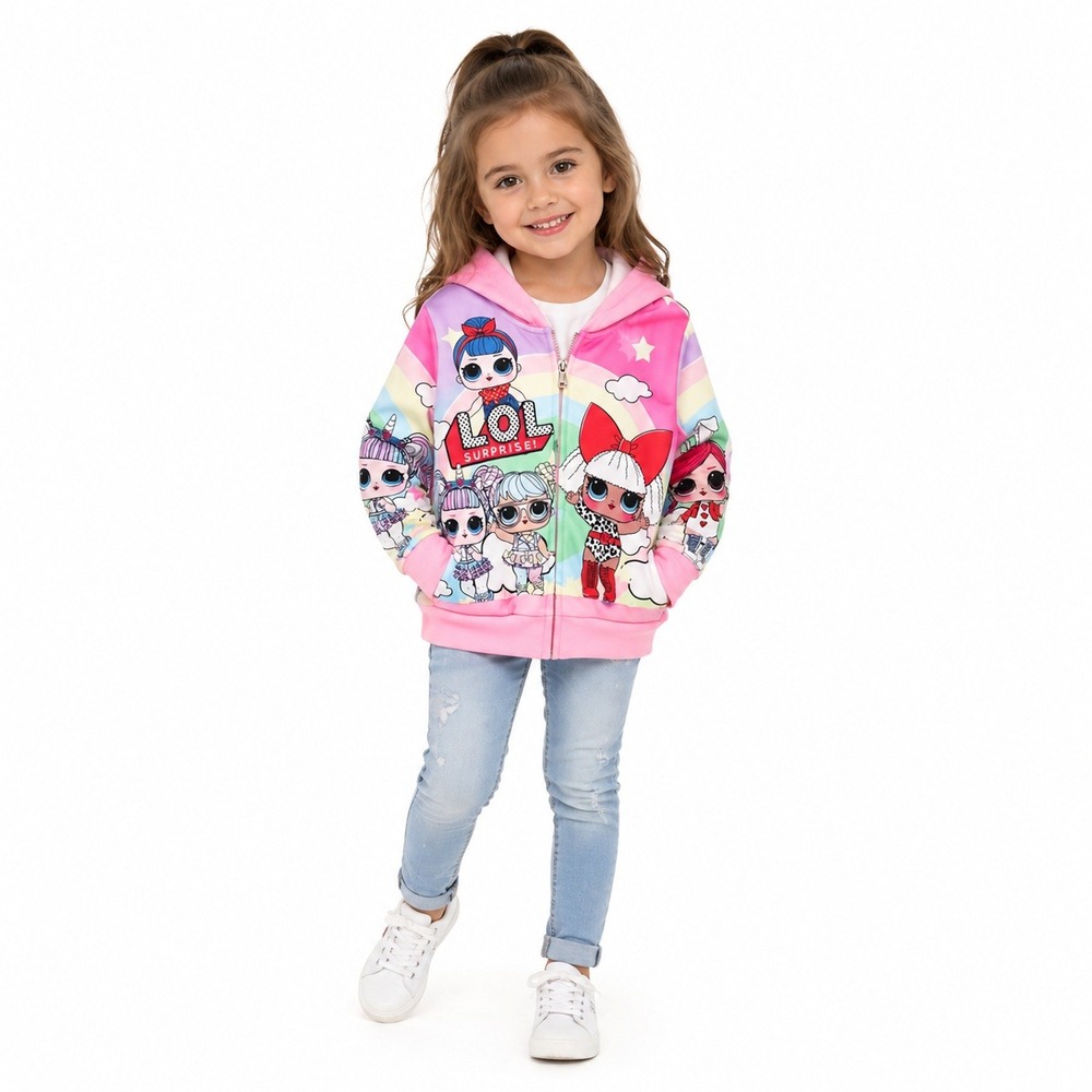 Girls LOL Surprise Hoodie Jacket Size 4T New With Tags